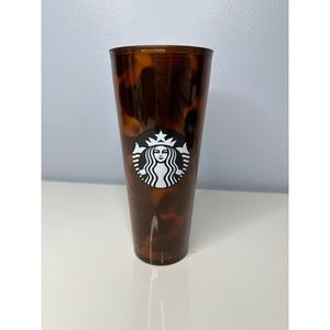 2019 Starbucks Venti 24 oz Tortoise Shell Leopard Mocha Swirl Tumbler